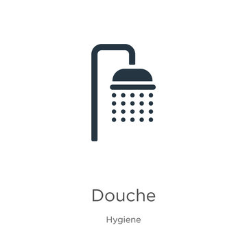 Douche icon vector. Trendy flat douche icon from hygiene collection isolated on white background. Vector illustration can be used for web and mobile graphic design, logo, eps10