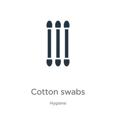 Cotton swabs icon vector. Trendy flat cotton swabs icon from hygiene collection isolated on white background. Vector illustration can be used for web and mobile graphic design, logo, eps10