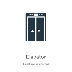 Elevator icon vector. Trendy flat elevator icon from hotel collection isolated on white background. Vector illustration can be used for web and mobile graphic design, logo, eps10