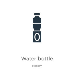 Water bottle icon vector. Trendy flat water bottle icon from hockey collection isolated on white background. Vector illustration can be used for web and mobile graphic design, logo, eps10