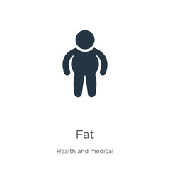 Fat icon vector. Trendy flat fat icon from health collection isolated on white background. Vector illustration can be used for web and mobile graphic design, logo, eps10