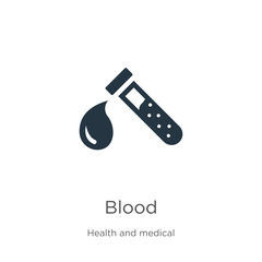 Blood icon vector. Trendy flat blood icon from health and medical collection isolated on white background. Vector illustration can be used for web and mobile graphic design, logo, eps10