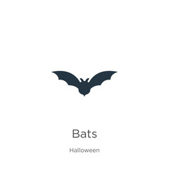 Bats icon vector. Trendy flat bats icon from halloween collection isolated on white background. Vector illustration can be used for web and mobile graphic design, logo, eps10