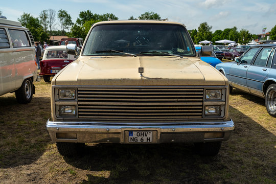PAAREN IM GLIEN, GERMANY - MAY 19, 2018: Full-size pickup truck Chevrolet Silverado C10, 1982.
