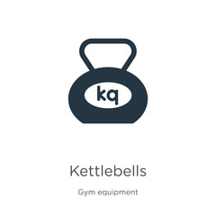 Kettlebells icon vector. Trendy flat kettlebells icon from gym equipment collection isolated on white background. Vector illustration can be used for web and mobile graphic design, logo, eps10