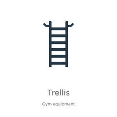 Trellis icon vector. Trendy flat trellis icon from gym equipment collection isolated on white background. Vector illustration can be used for web and mobile graphic design, logo, eps10