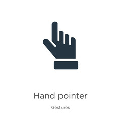 Fototapeta na wymiar Hand pointer icon vector. Trendy flat hand pointer icon from gestures collection isolated on white background. Vector illustration can be used for web and mobile graphic design, logo, eps10