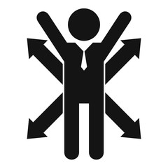 Career opportunity icon. Simple illustration of career opportunity vector icon for web design isolated on white background