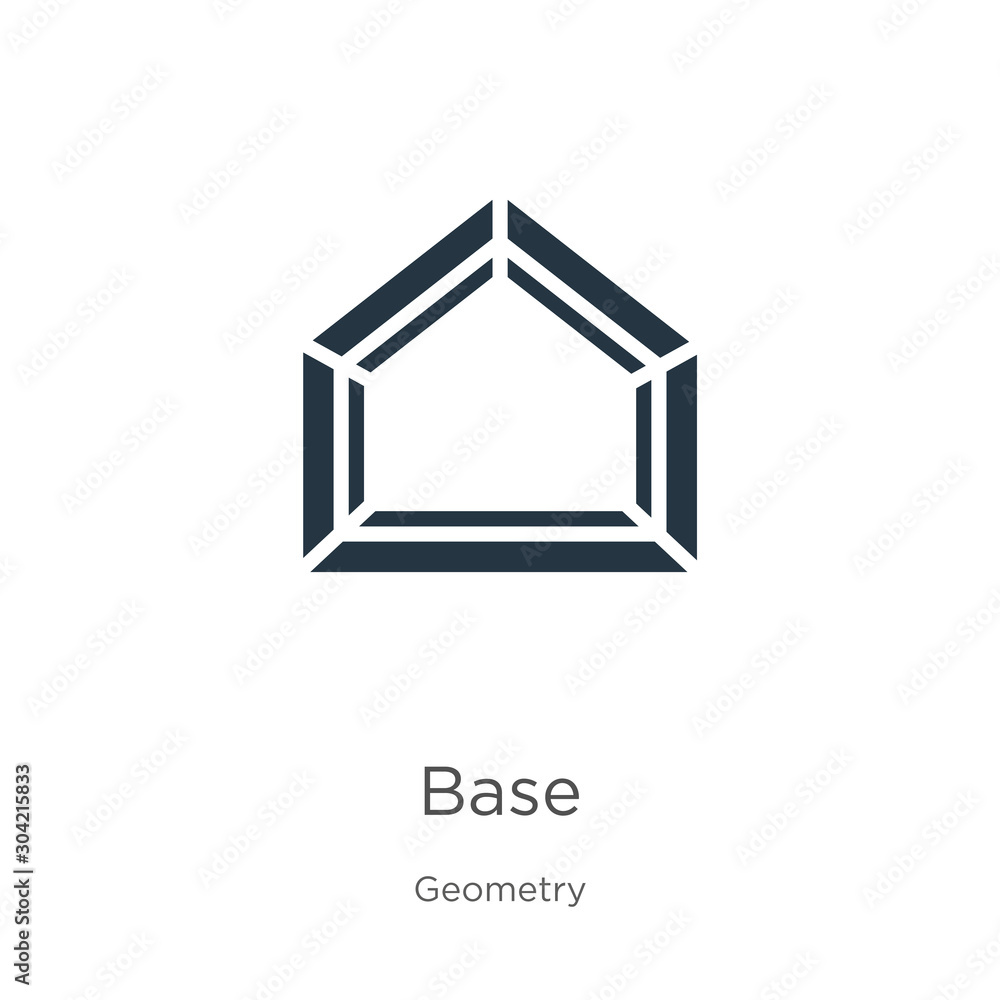 Poster base icon vector. trendy flat base icon from geometry collection isolated on white background. vecto