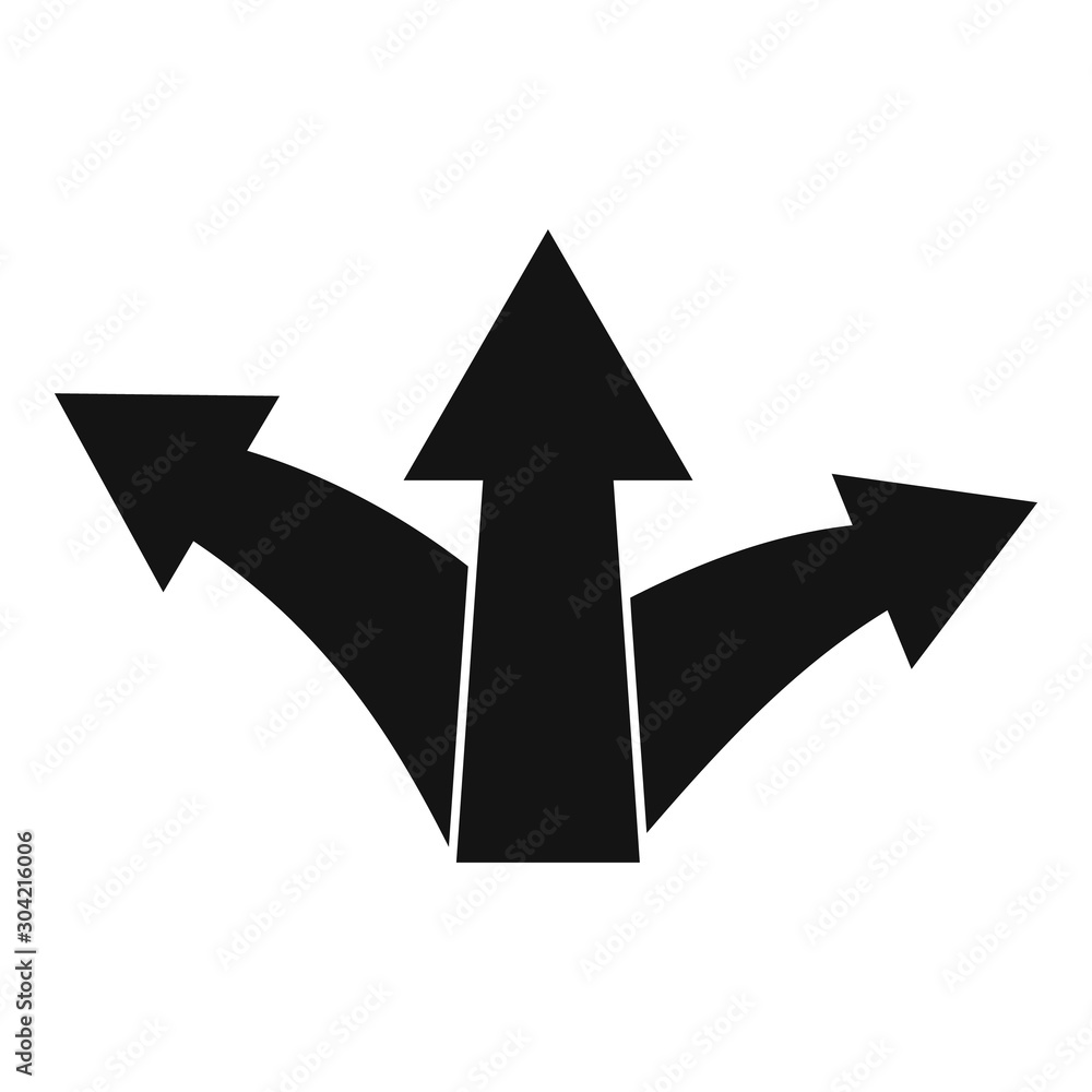Poster target direction icon. simple illustration of target direction vector icon for web design isolated o
