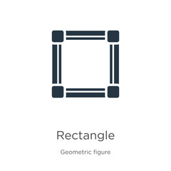 Rectangle icon vector. Trendy flat rectangle icon from geometry collection isolated on white background. Vector illustration can be used for web and mobile graphic design, logo, eps10
