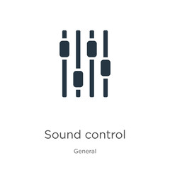 Fototapeta premium Sound control icon vector. Trendy flat sound control icon from general collection isolated on white background. Vector illustration can be used for web and mobile graphic design, logo, eps10