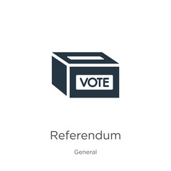 Referendum icon vector. Trendy flat referendum icon from general collection isolated on white background. Vector illustration can be used for web and mobile graphic design, logo, eps10