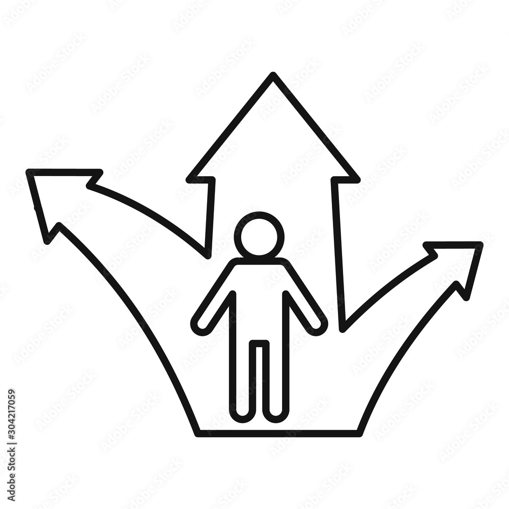 Poster progress opportunity icon. outline progress opportunity vector icon for web design isolated on white