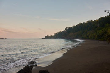A beach near San Pedrillo station in Corcovado National Park, Costa Rica