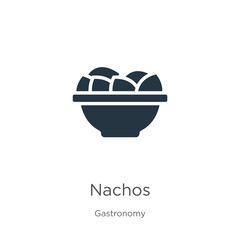 Nachos icon vector. Trendy flat nachos icon from gastronomy collection isolated on white background. Vector illustration can be used for web and mobile graphic design, logo, eps10