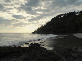 Fototapeta na wymiar Playitas beach in Manuel Antonio National Park, Costa Rica