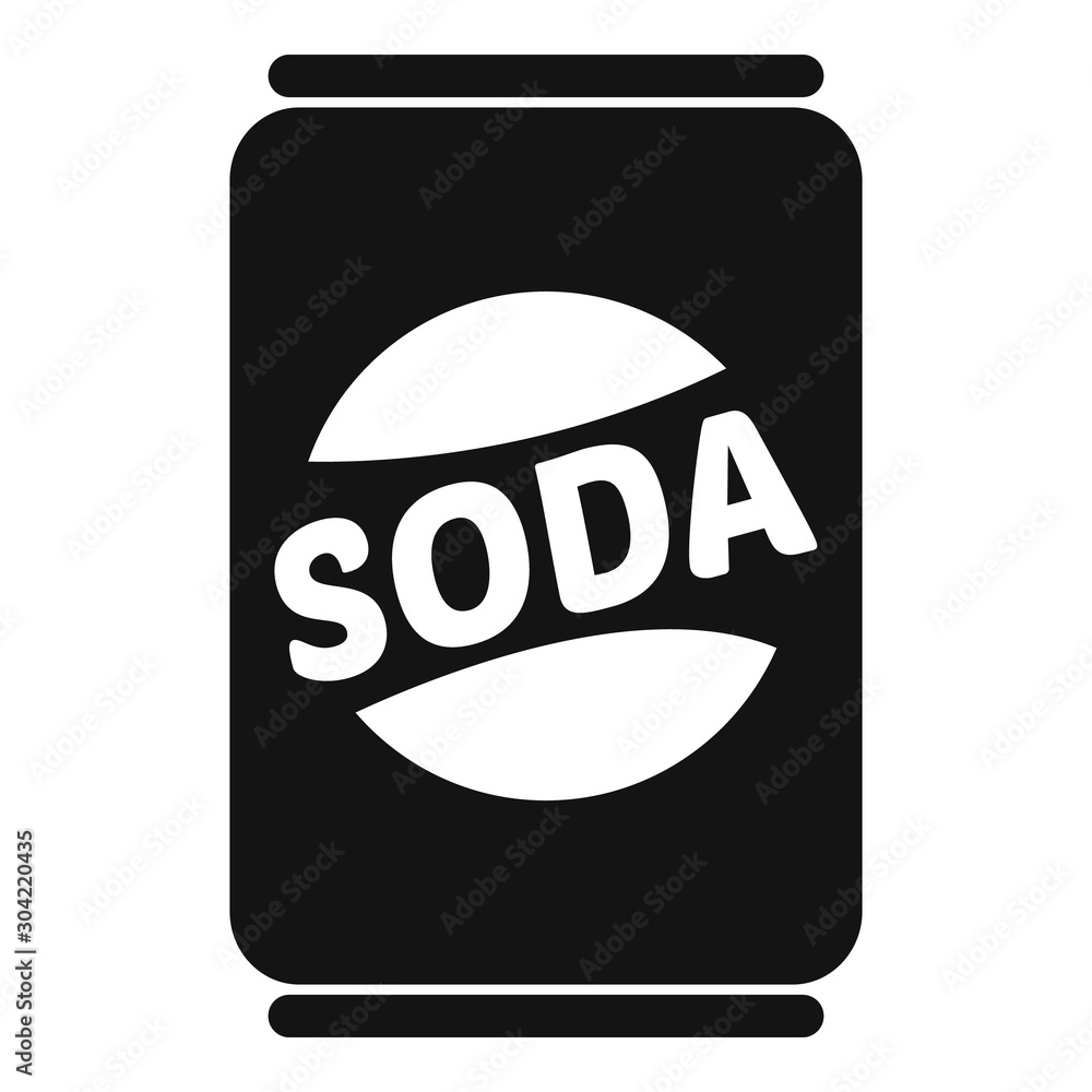 Poster diet soda tin can icon. simple illustration of diet soda tin can vector icon for web design isolated