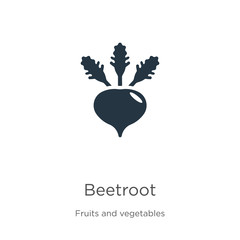 Beetroot icon vector. Trendy flat beetroot icon from fruits collection isolated on white background. Vector illustration can be used for web and mobile graphic design, logo, eps10
