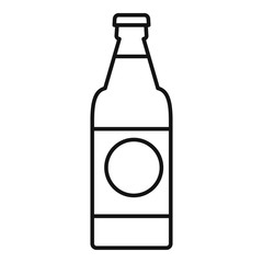 Fruit soda drink icon. Outline fruit soda drink vector icon for web design isolated on white background