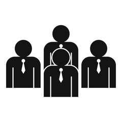 Customer audience icon. Simple illustration of customer audience vector icon for web design isolated on white background