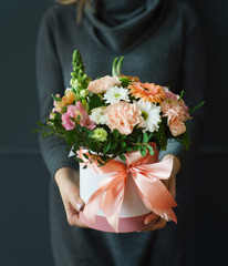 nice buquet in the hands