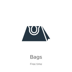 Bags icon vector. Trendy flat bags icon from hobbies collection isolated on white background. Vector illustration can be used for web and mobile graphic design, logo, eps10