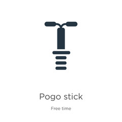 Pogo stick icon vector. Trendy flat pogo stick icon from free time collection isolated on white background. Vector illustration can be used for web and mobile graphic design, logo, eps10