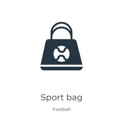 Sport bag icon vector. Trendy flat sport bag icon from football collection isolated on white background. Vector illustration can be used for web and mobile graphic design, logo, eps10