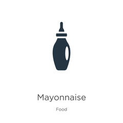 Mayonnaise icon vector. Trendy flat mayonnaise icon from food collection isolated on white background. Vector illustration can be used for web and mobile graphic design, logo, eps10