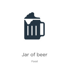 Jar of beer icon vector. Trendy flat jar of beer icon from food collection isolated on white background. Vector illustration can be used for web and mobile graphic design, logo, eps10