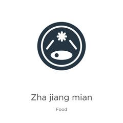 Zha jiang mian icon vector. Trendy flat zha jiang mian icon from food collection isolated on white background. Vector illustration can be used for web and mobile graphic design, logo, eps10