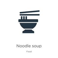 Noodle soup icon vector. Trendy flat noodle soup icon from food collection isolated on white background. Vector illustration can be used for web and mobile graphic design, logo, eps10