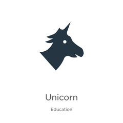 Unicorn icon vector. Trendy flat unicorn icon from education collection isolated on white background. Vector illustration can be used for web and mobile graphic design, logo, eps10