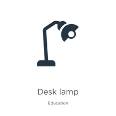 Desk lamp icon vector. Trendy flat desk lamp icon from education collection isolated on white background. Vector illustration can be used for web and mobile graphic design, logo, eps10