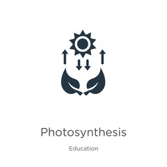 Photosynthesis icon vector. Trendy flat photosynthesis icon from education collection isolated on white background. Vector illustration can be used for web and mobile graphic design, logo, eps10