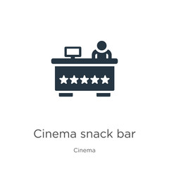 Cinema snack bar icon vector. Trendy flat cinema snack bar icon from cinema collection isolated on white background. Vector illustration can be used for web and mobile graphic design, logo, eps10