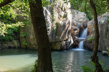 El Río de la Miel en el municipio de Algeciras, provincia de Cádiz, España.