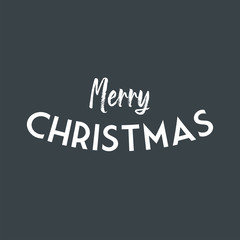 Merry christmas vector text. Lettering Xmas design. Typography for Holiday Greeting banner or card.
