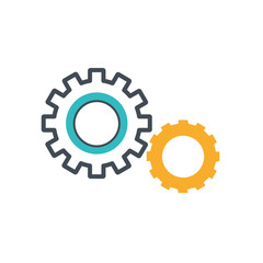 gears machine settings isolated icon