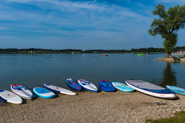 canoes on the beach