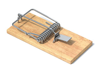 Wooden mousetrap 3D