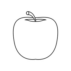 apple fresh fruit isolated icon