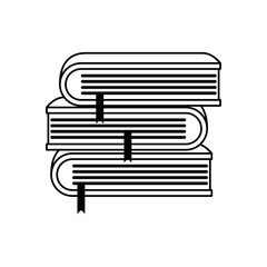 pile text books school icons