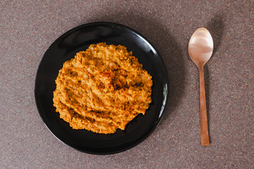 vegan lentil bolognaise with cous cous