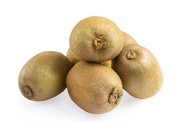 Isolated Kiwi On A White Background. Clipping fruit