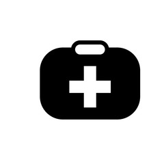 first aid box icon logo collection