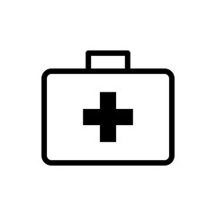 first aid box icon logo collection