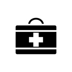 first aid box icon logo collection