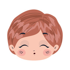 Isolated boy cartoon vector design